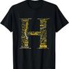 Varsity-Gold Yellow H Is for Hustle Varsity-Gold Graphic T-Shirt