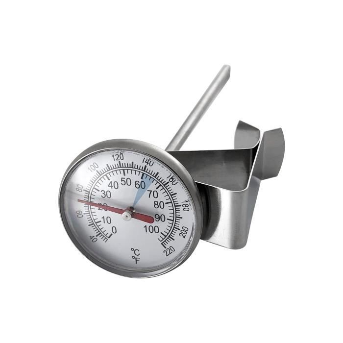 scarlet espresso | thermomètre "professionale" en acier inoxydable [blanc]