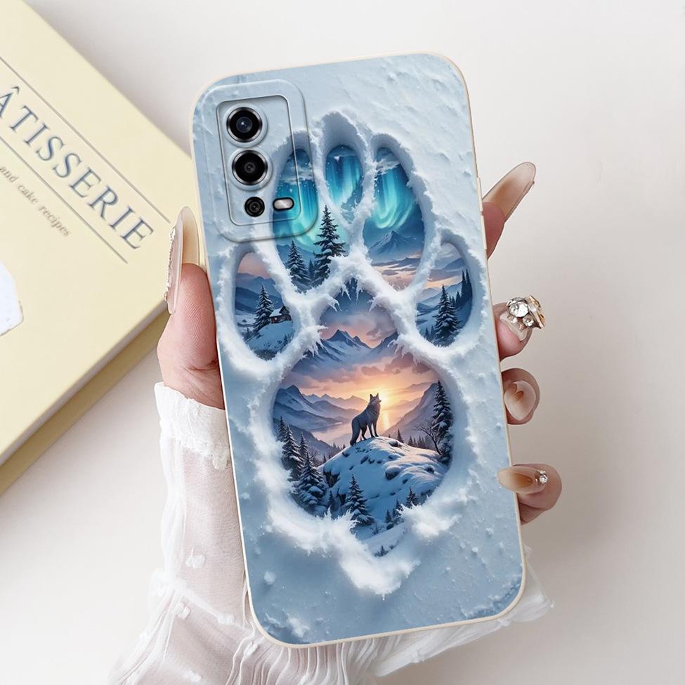 For Oppo A55 4G Case CPH2325 Silicone Cute Cat Fashion Butterfly Flowers Love Painted Cover For Oppo A55 4G Phone Case