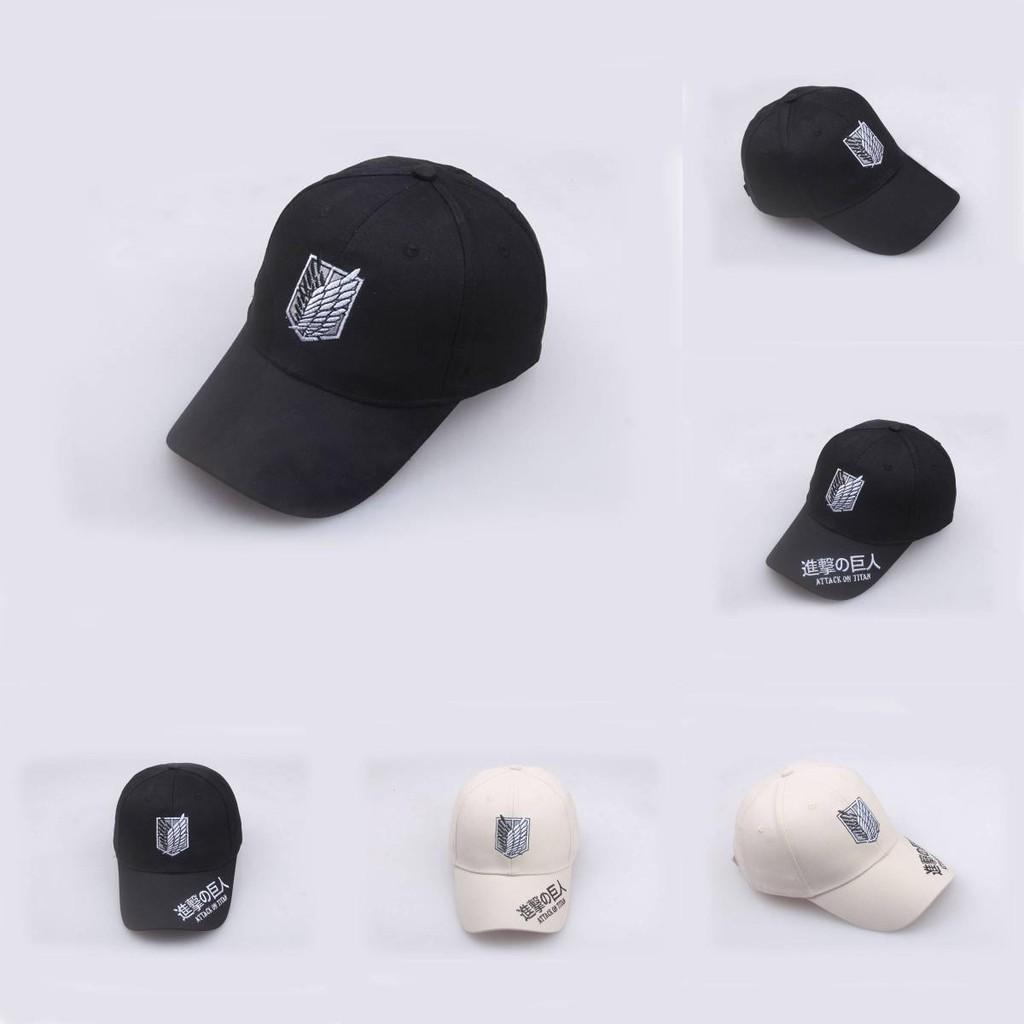 Attack On Titan Pattern Embroidered Cap Uv Protection Women Activities Outdoor