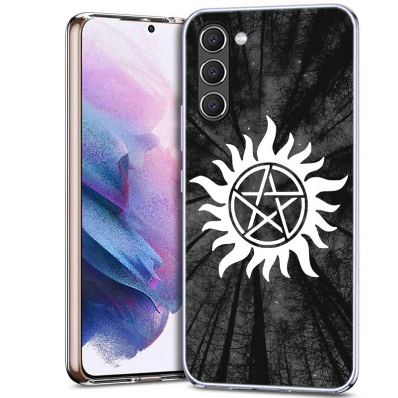 Övernaturligt Symbol Telefonfodral för Samsung A16 A26 A36 A56 A17 A37 A57 A07 A06 A02S A12 A22 A32 A52S A72 Galaxy A70 A50S A71 A51