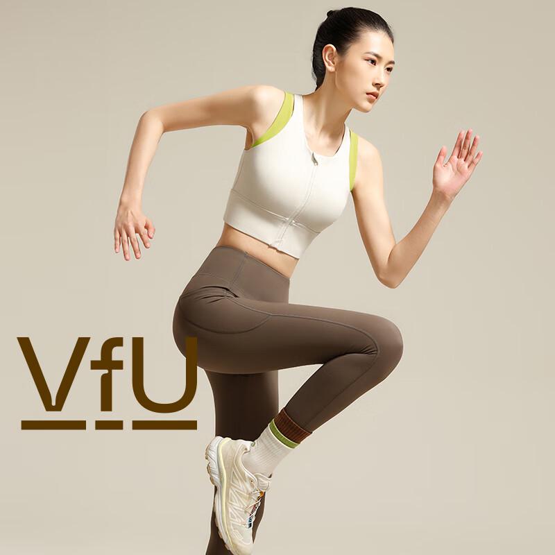 VFU Women s Front-Zip High-Impact Sports Bra M