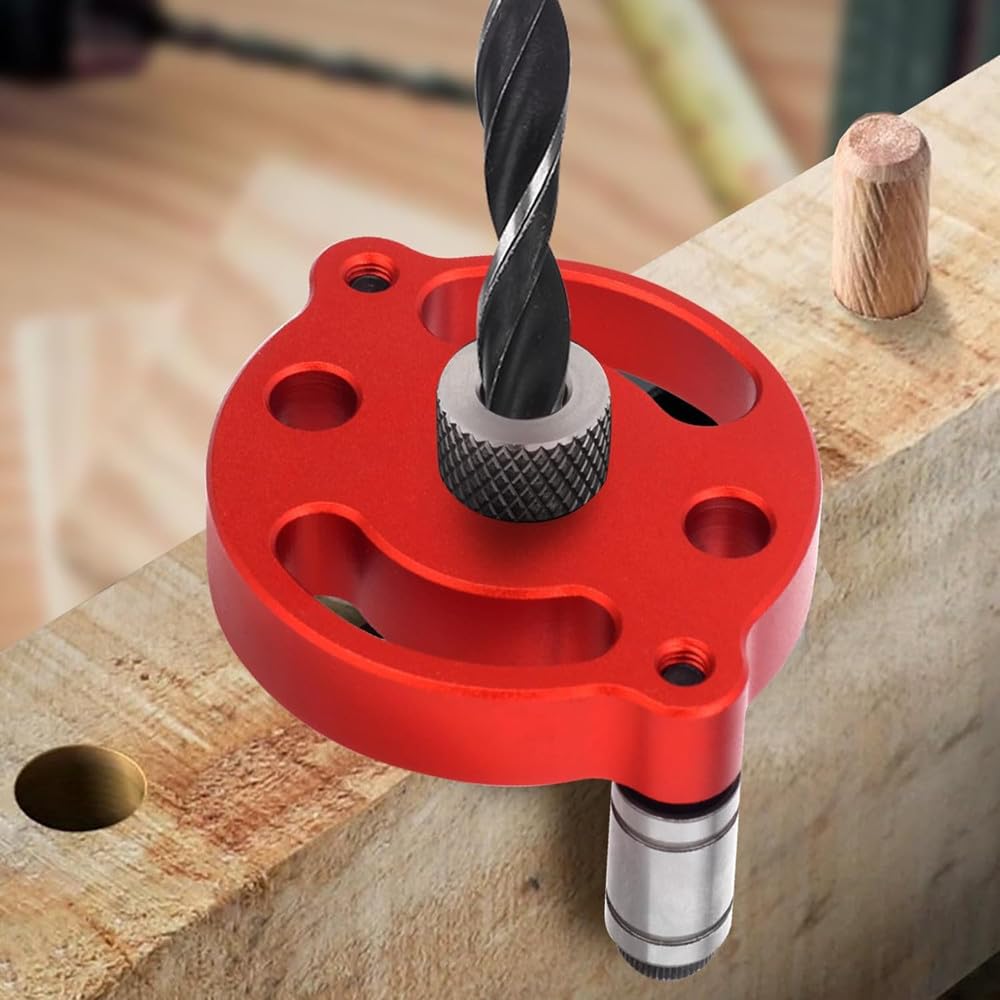 Vertical Drill Guide with Dowel Hole Drill Drill Positioning Straight Hole Puncher for Hand Drill Woodworking Tool 3/4/5/6/7/8/9/10mm Sleeves, Guide,