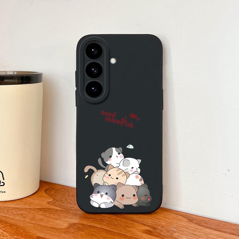 

Мультяшный чехол для телефона Samsung Galaxy S26 Ultra Plus, мягкий гладкий жидкий силикон, полная защита задней крышки для Samsung S 26 Samsung S26