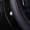 SEAMETAL 37-39CM Steering Wheel Cover Anti Slip Breathable Steering Cover Universal Microfiber Leather Steer Wheel Protector