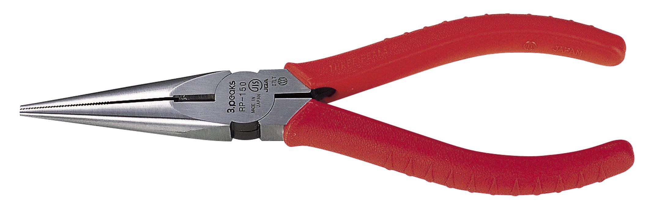 

Three Peaks Giken Long Nose Molded 3.peaks Pliers, Grip, 150mm, RP-150Z