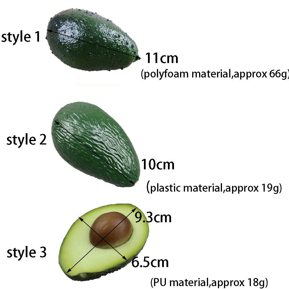 Home,Fruit Shop,Kindergarten Party Ornaments Table Decoration Artificial Avocado Photography Props