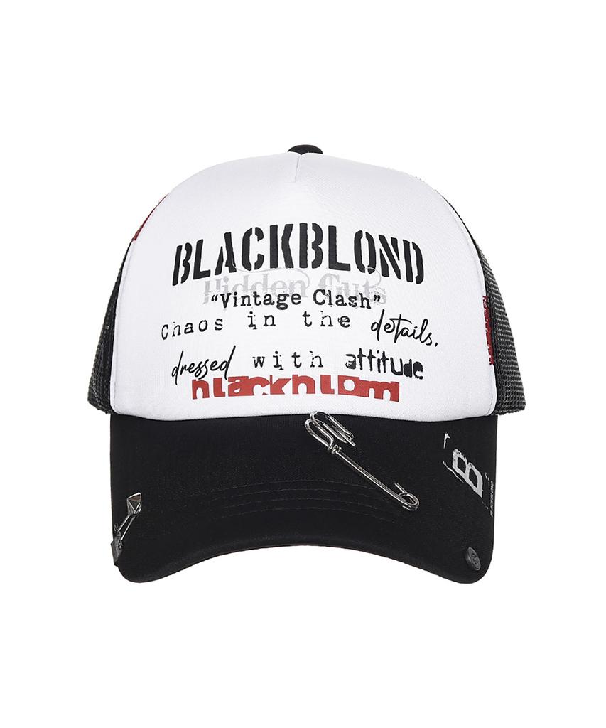 BLACKBLOND Vividi Vintage Clash Trucker Mesh Cap (Black)