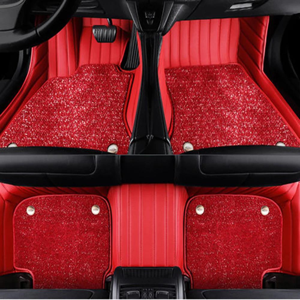 For Landrover Range Rover Velar Auto Double layer 5D Custom Car Floor Mats Carpets Foot liners car Accessories voiture
