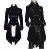 Steampunk Damen Herren Mittelalter Kleid Kostüm Stehkragen Frack Gotisch Vampir Cosplay Jacke Mäntel S-5XL