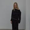 LCDC™ Layered Detail Jersey Top (Black)