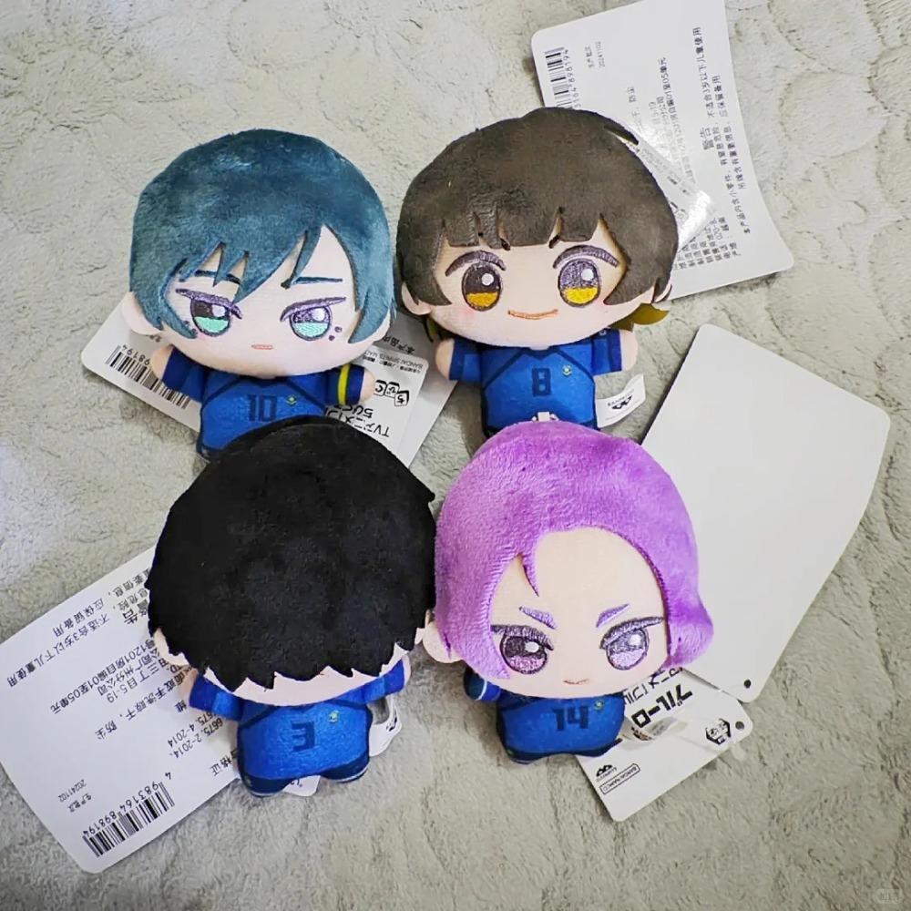 Original Anime Blue Lock Vol.9 Vol.10 Rin Itou Bachira Meguru Cosplay Plüschtier Flauschiger Maumet Anhänger Geschenke Spielzeug