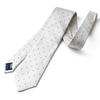MICHIKO LONDON Brand Made in Italian Silk Jacquard Dot Regular Size [MICHIKO LONDON] Necktie, Japan, Fabric, Weave, Pattern, Business, (A Ivory)