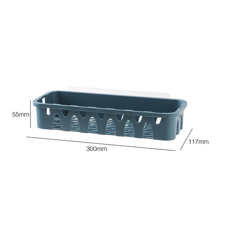 Bathroom and Kitchen Storage RackNon-perforated Wall-mounted Storage Rack Wall Storage RackMoisture-proof Storage Rack