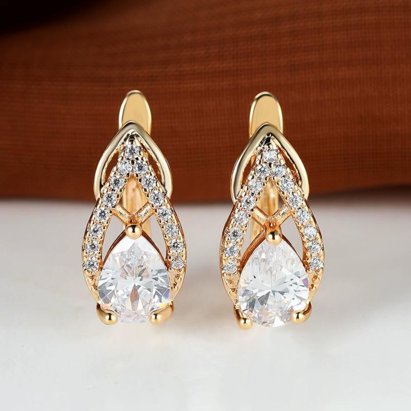 Boucles d'oreilles pendantes irrégulières scintillantes vintage incrustées de zircone personnalisées pour femmes Mode Accessoire classique Bijoux
