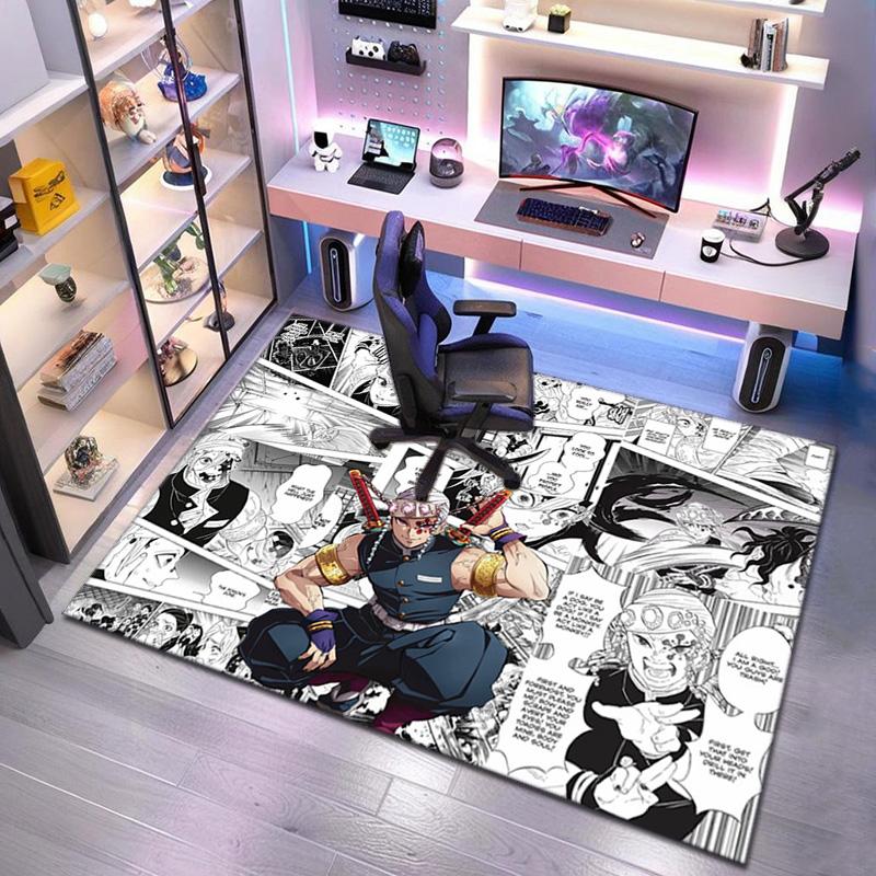 Japanese manga artist Koyoharu Gotouge's Demon Slayer carpet is suitable for living room and bedroom doormats office balcony decorative rugs H2