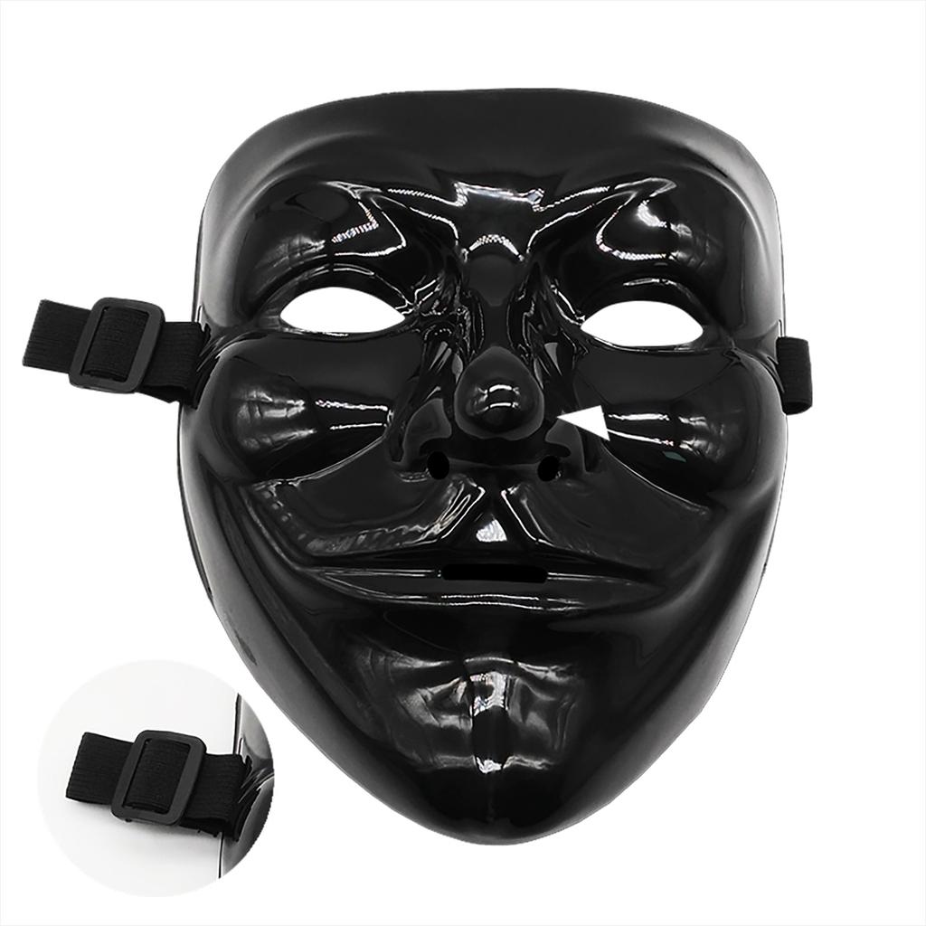 Halloween Masks Hacker Mask Black White V For Vendetta Hackers Cos Mask Halloween Cosplay Party Diy Masks Children Toys Masks