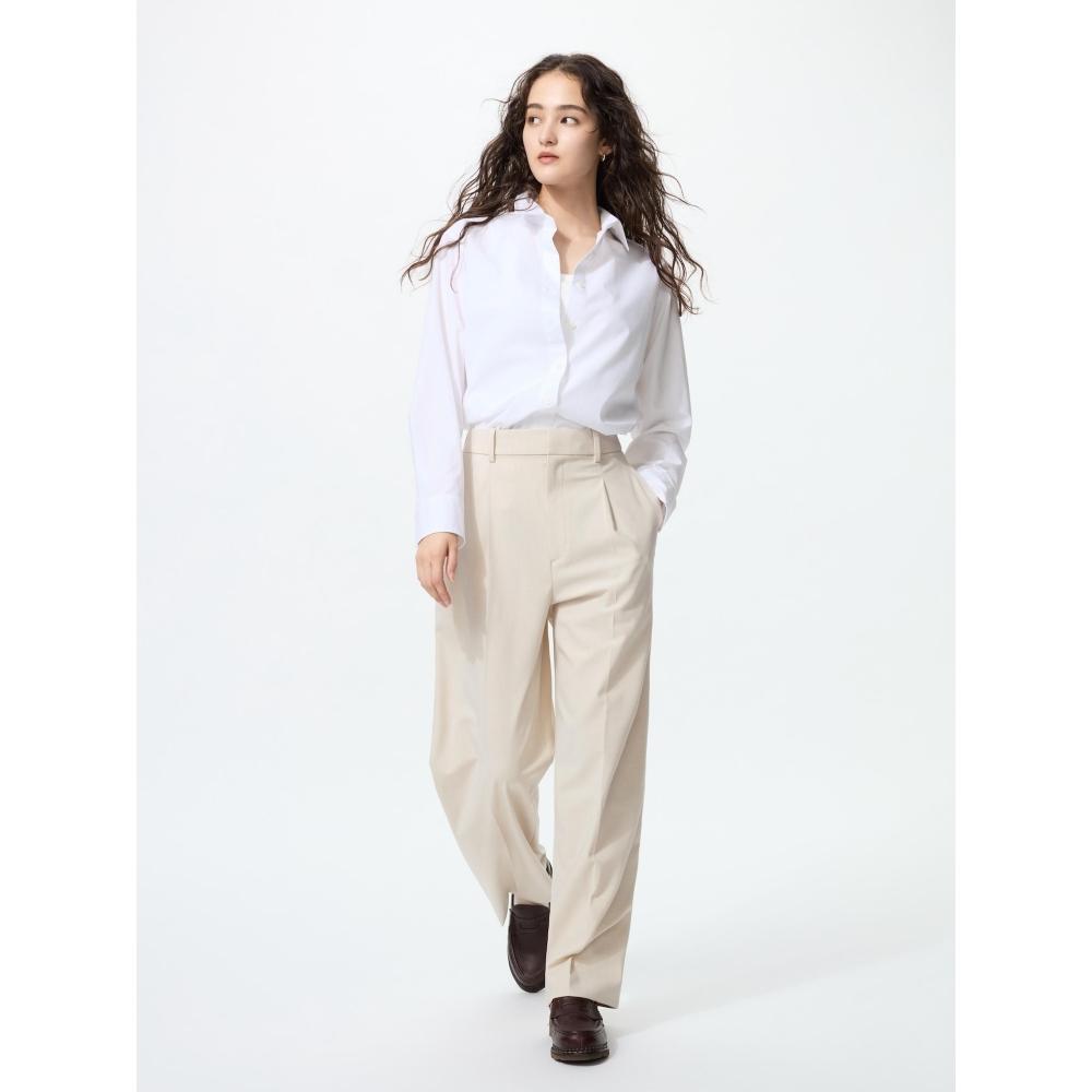 

Uniqlo Японские широкие брюки 30 NATURAL/XS