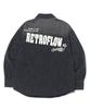 DISTN9NE Retro Long Sleeve Denim Shirt Lp3Yu682_Black