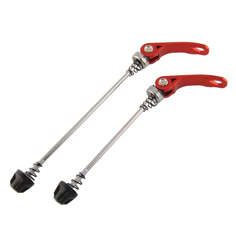 1 Paar Fahrrad Radnaben Schnellspanner (Vorne hinten)  Aluminiumlegierung Schnellspannbolzen Hebel Achse Glatter Nockenmechanismus Hebel