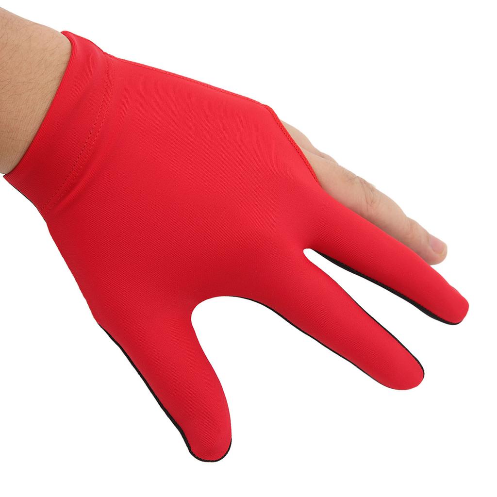 Left Hand Billiard Gloves Polyurethane Fiber Average Size Three Fingers Billiard Gloves for