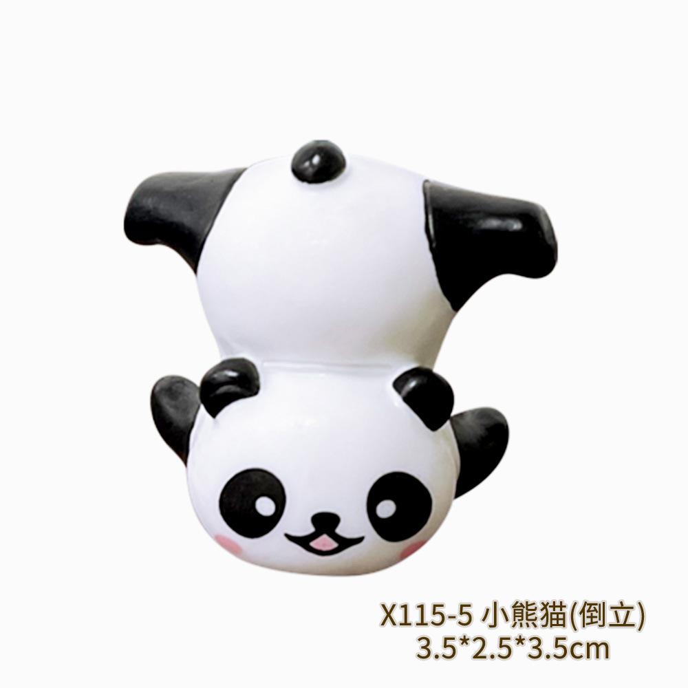 Cute Mini Panda Car Ornaments DIY Decoration Doll Car Interior Accessories Toy Garden Desktop Household Decoration Gifts New