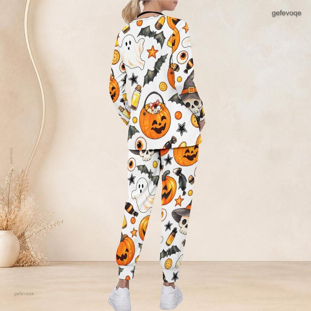 Women Plus Size V Neck Long Sleeve Scrub Set Fashion Afro Lady Art Text Print Nurse Uniform Set