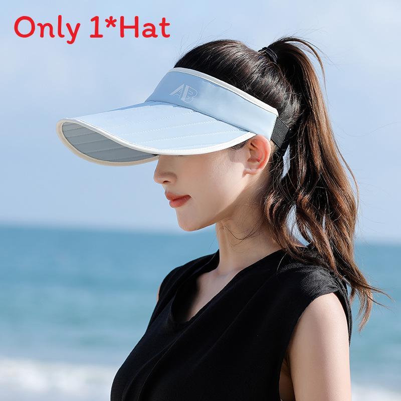 Summer Sun Protection Cap For Women With Wide Brim Breathable Cotton Polyester Outdoor Beach Hat