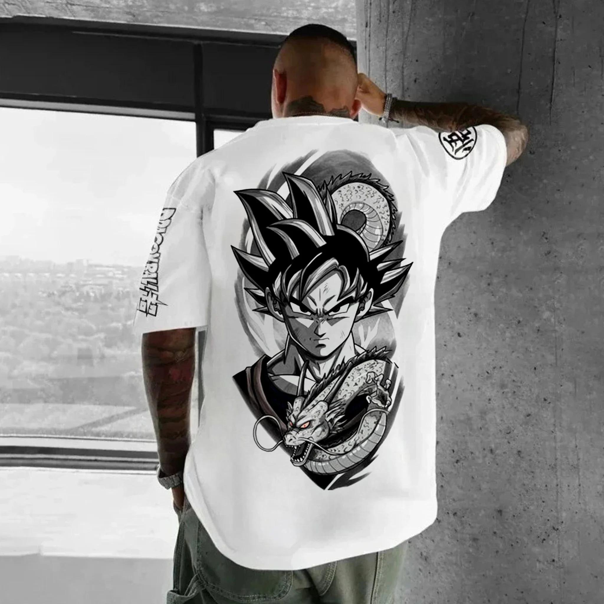 

Hot Sale Classic Anime Dragon Ball Manga Style Graphic Print T-shirt Men Women Streetwear Harajuku Fashion Loose Casual Oversized Top Summer New Tee 4XL