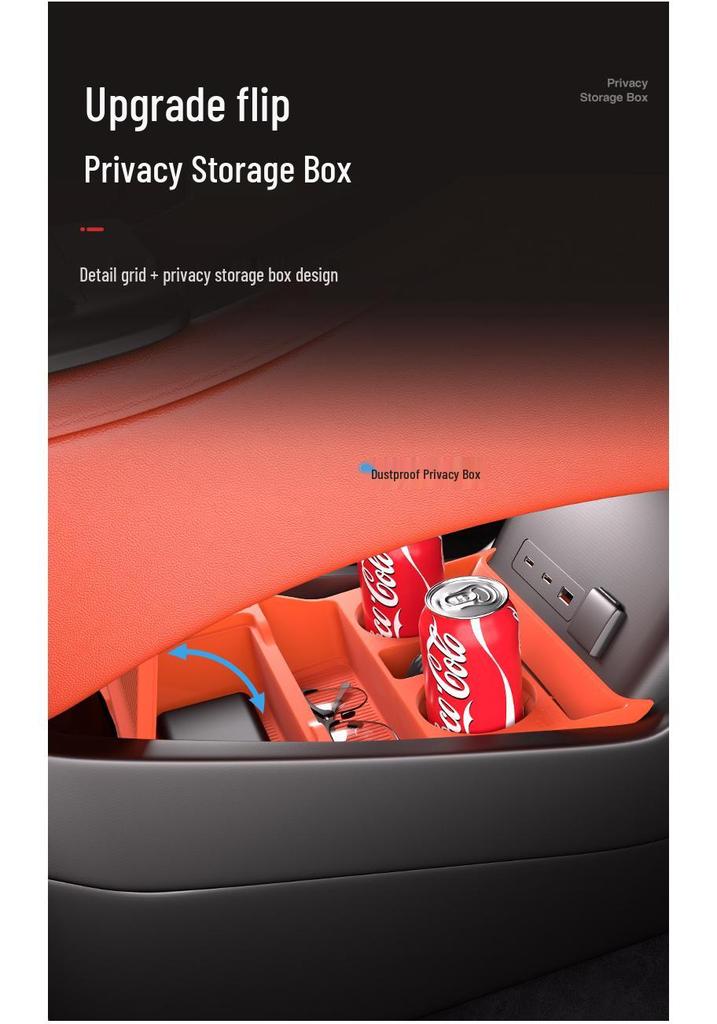 BYD Tang L Center Console Lower Storage Organizer - Multifunctional Interior Modification Accessory