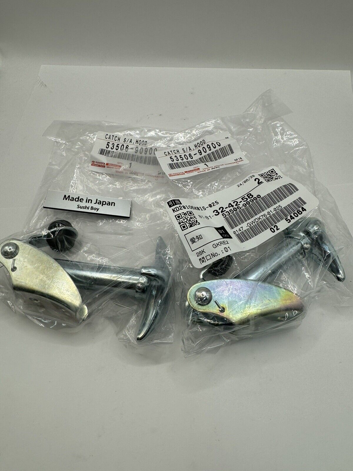 

TOYOTA Замок капота Fender Latch 53506-90900 x2 Land Cruiser BJ40 FJ40 Original