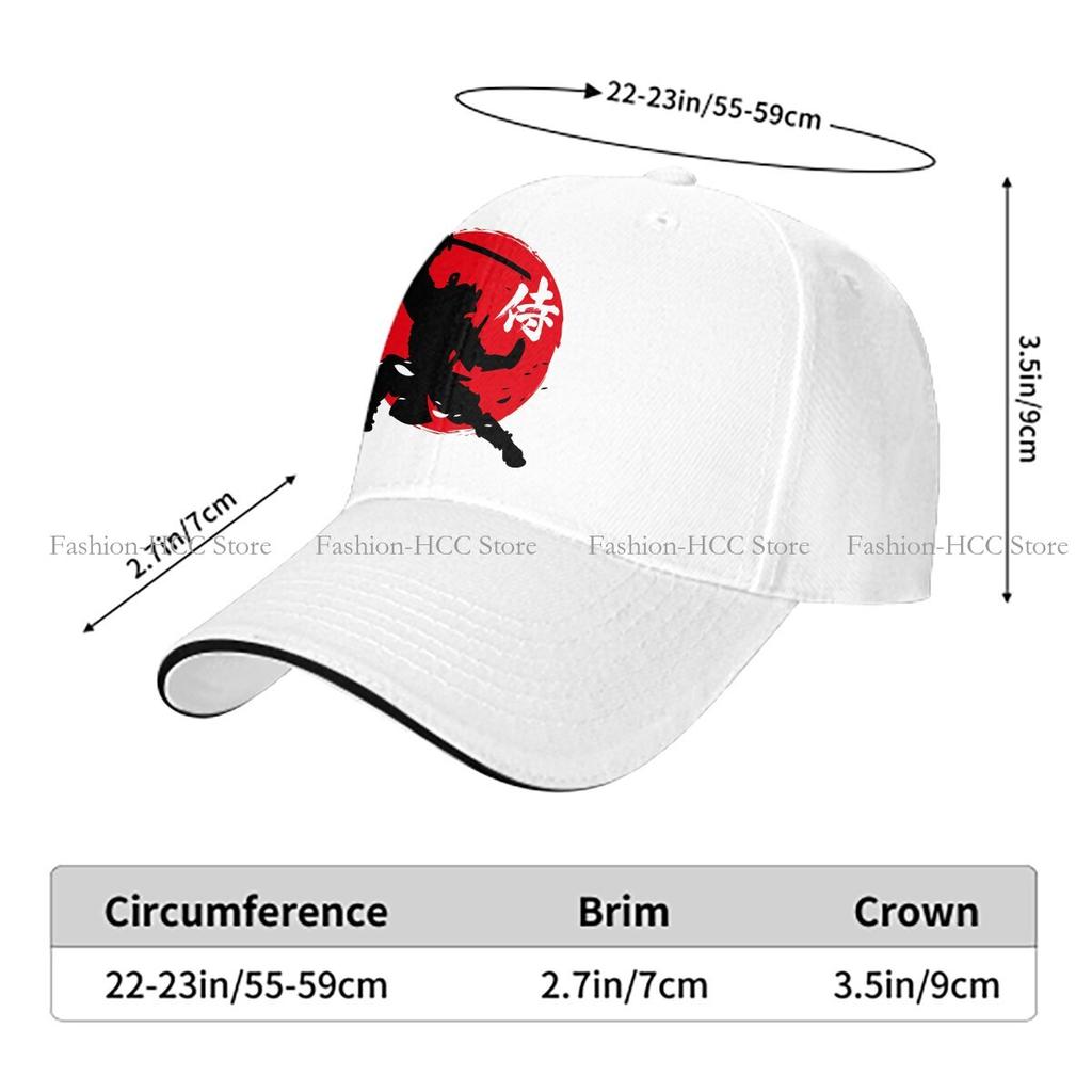 Sword Culture Solid Color Baseball Caps Peaked Cap Japanese Samurai Warrior Bushido Sun Shade Hats Men Women