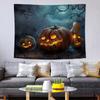 Halloween Tapestry Nordic Holiday Party Decorative Cloth, Horror Cartoon Landscape Tapestry, Milled Fabric Polyester Blanket