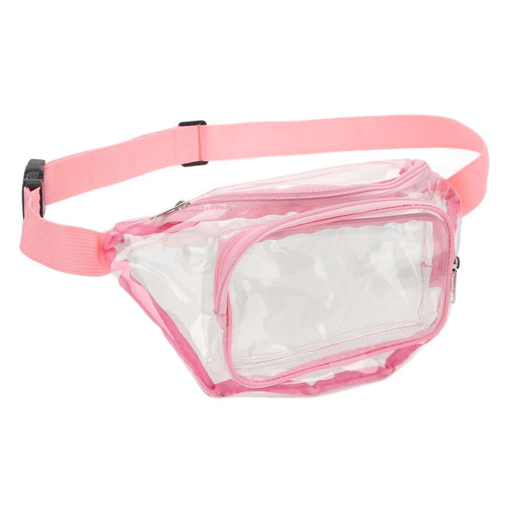 Transparent Fanny Pack PVC Water Resistance Multipurpose Waist Bag for Travel