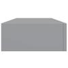 Vidaxl Półki Ścienne Z Szufladą, 2 Szt., Szare, 60 X 23,5 X 10 Cm, Mdf