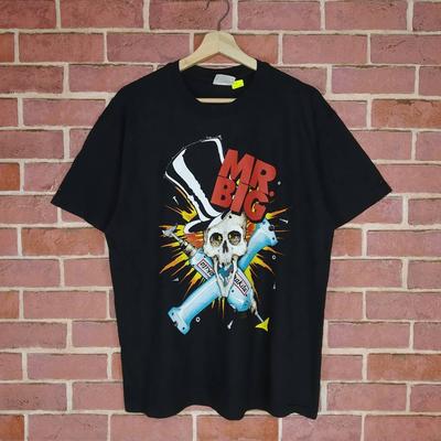 Vintage 90s Mr Big American Hard Rock Band Promo Music Tour T-shirt Large Size