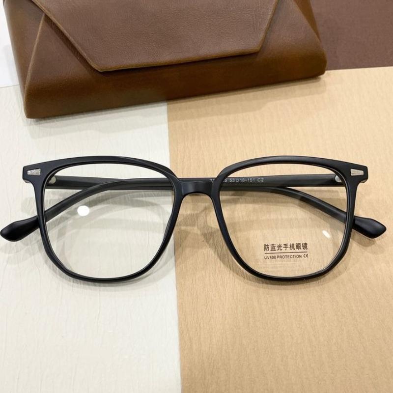 Oversized Leopard Myopia Glasses for Women Men Comfortable Anti-blue Light Computer Glasses Prescription Eyewear 0 To -4.0