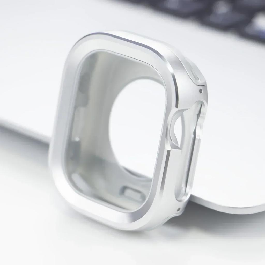 Metal Cover for Apple Watch Ultra Case 49mm 45mm 41mm 44mm 40mm Bumper Frame Shell Protector for iWatch Series SE 8 Ultra 7 6 5