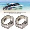 2 PCS Stainless Steel Self Locking Nut, 90185-22043 Replacement Self Locking Nut, High Hardness Self Locking Nut for Outboard Mo