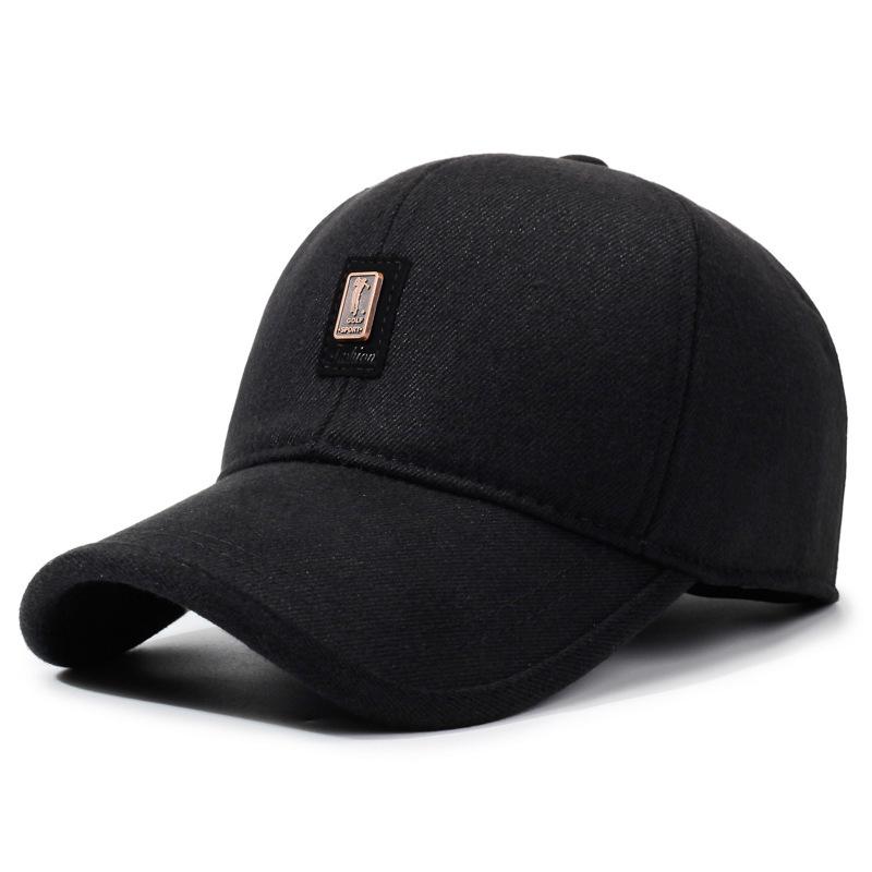 

Autumn Winter Outdoor Casual Baseball Cap Fleece Ear Protection Dad Caps Men Outdoor Hat Dad Warm Cotton Hat Adjustable