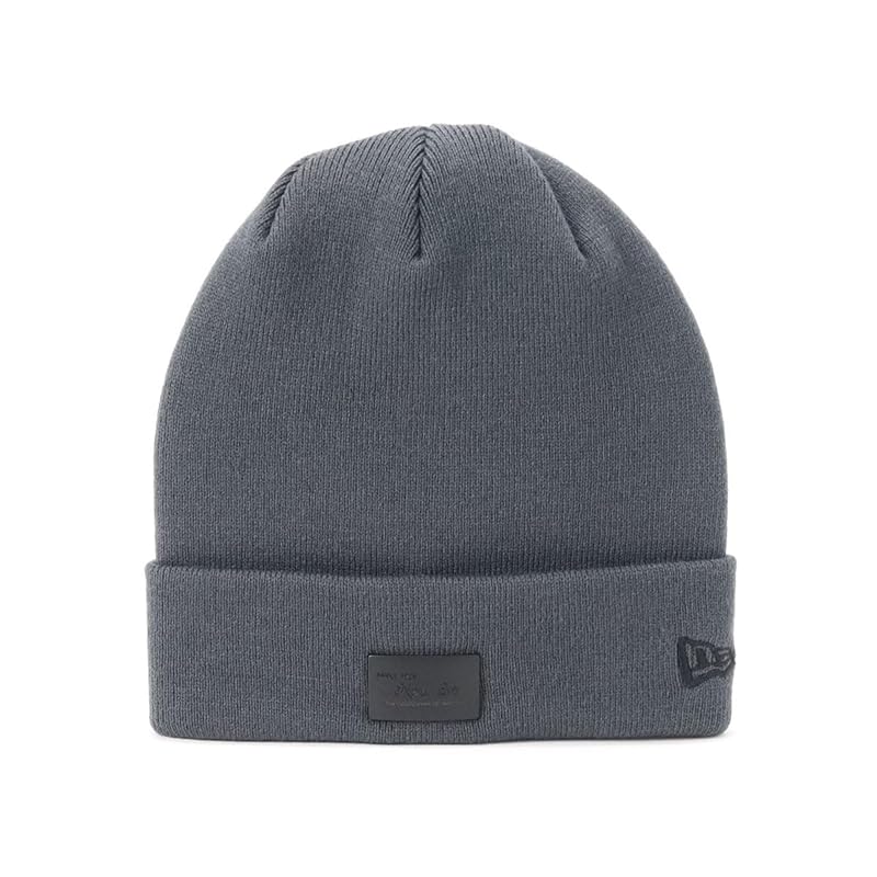

[New Era] newera knit hat basic cuff Basic Cuff Knit 14509786 NER35K0864 charcoal/matte black gray FREE Metal Plate ONSPOTZ special order men s ladies