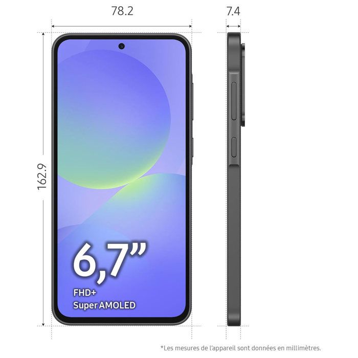 SAMSUNG Galaxy A36 5G Smartphone 6 Go + 128 Go Noir