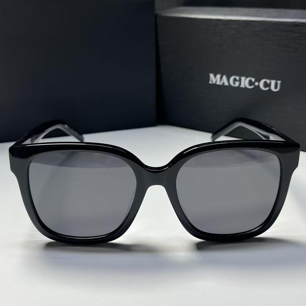 Unisex Polarized UV400 HD Slimming Sunglasses for Sun Protection and Driving чёрный