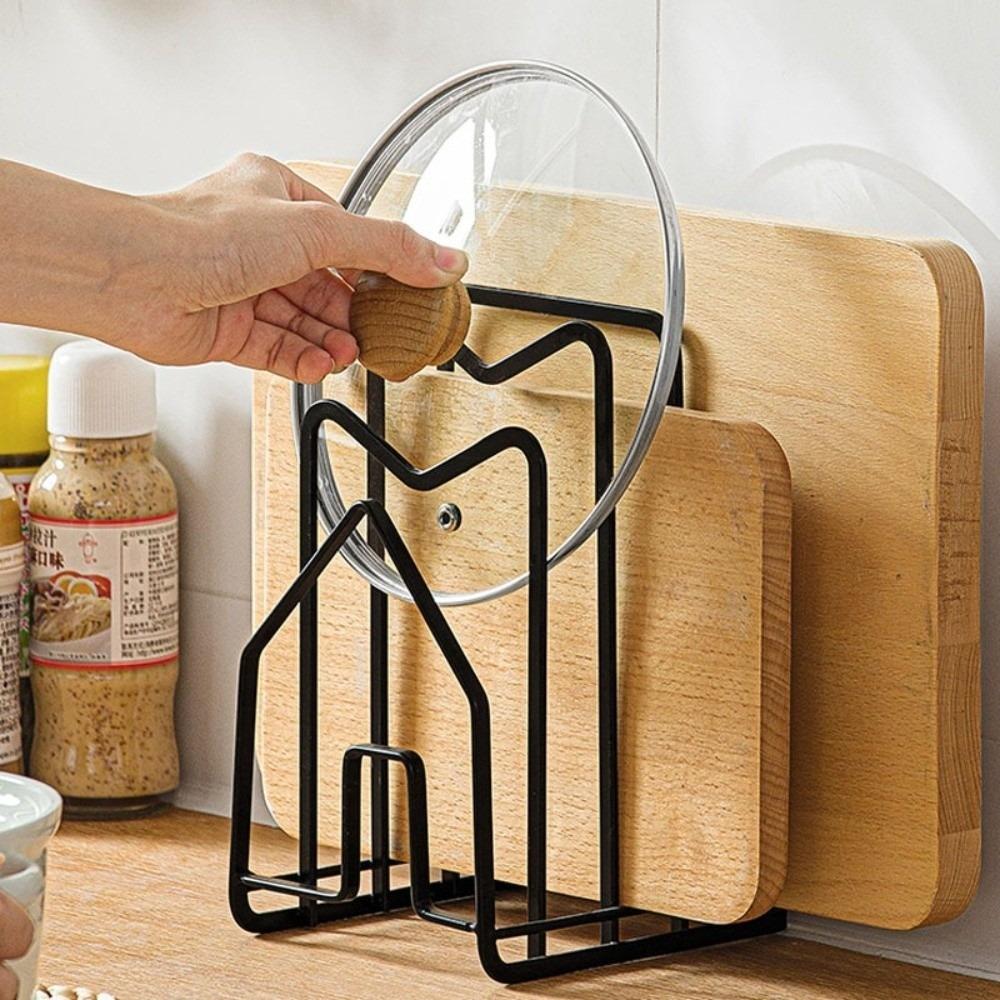 Metal Cutting Board Rack Shelf Stable Chopping Board Holder  Restaurant Home Kitchen