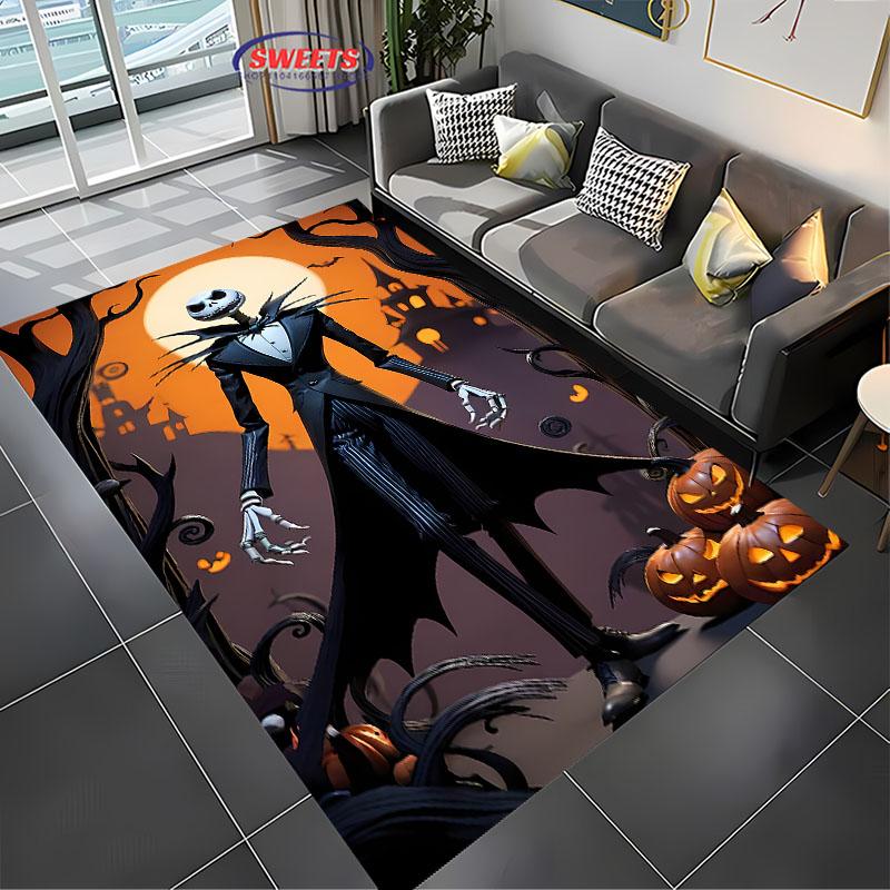 The Nightmare Before Christmas Carpet New Release! Anti-slip Sound Insulation, Rug for Living Room Bedroom, Durable Washable Mat