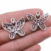 10pcs Charms Butterfly Antique Silver Color Butterfly Pendant Charms Butterfly Charms For Jewelry Making