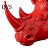 Functional Wall Sculpture Rhino Head Hook for Keys And Hats, Decorative Animal Coat Entryway Bag Organizer Rack Entryway, Creative Key Holder,