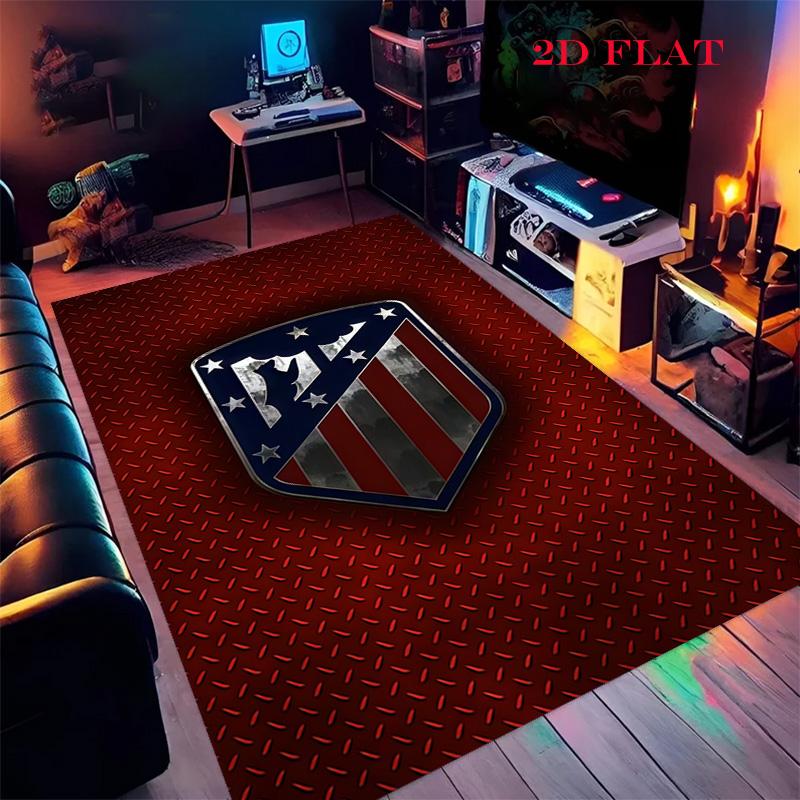 Atleti  Carpet Rug for Living Room Bedroom Home Sofa Decoration,Kids play Nonslip Floor Mat