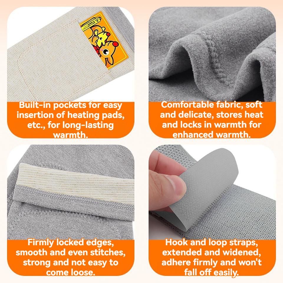 1 Pair Elbow Knee Pads Keep Warm During Exercise Derong Fever Prevent Joint Sprains Tendon Sheath Protective Gear Strap Design