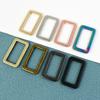 Meetee 20Pcs 20-50mm 16 Colors Metal Buckle Webbing Adjust Buckles Bag Strap Slider Ring Clasp DIY Leather Hardware Accessories